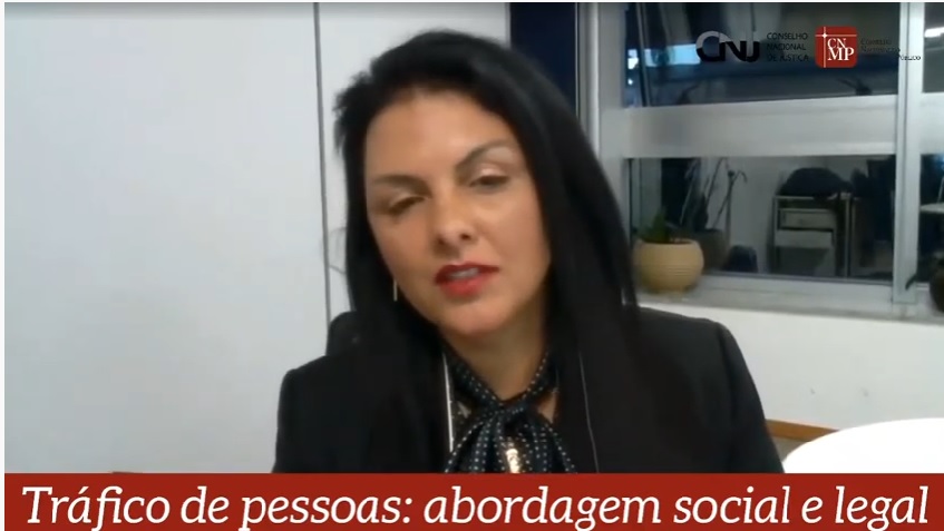 A conselheira Tânia Reckziegel representou o CNJ no evento on-line