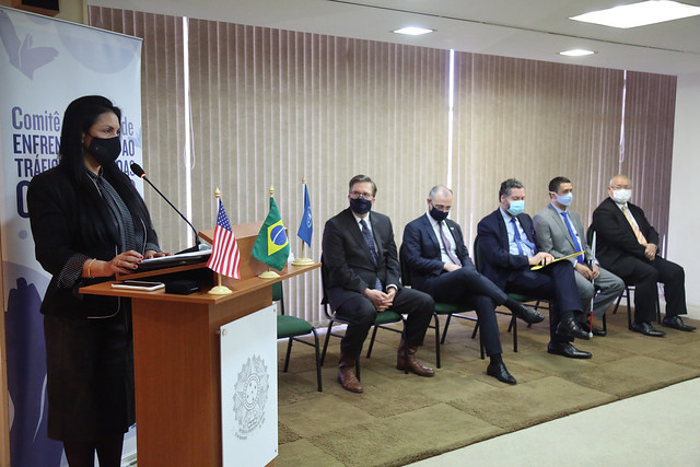 Conselheira Tânia Reckziegel na cerimônia de assinatura do acordo de cooperação que estabelece ações de fortalecimento da Política Nacional de Enfrentamento ao Tráfico de Pessoas - Foto:Romulo Serpa/Ag.CNJ