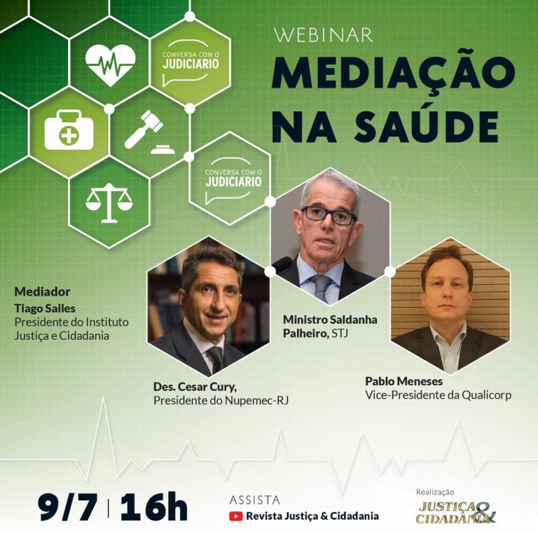 Você está visualizando atualmente Seminário virtual debate mediação na saúde na próxima quinta-feira (9/7)