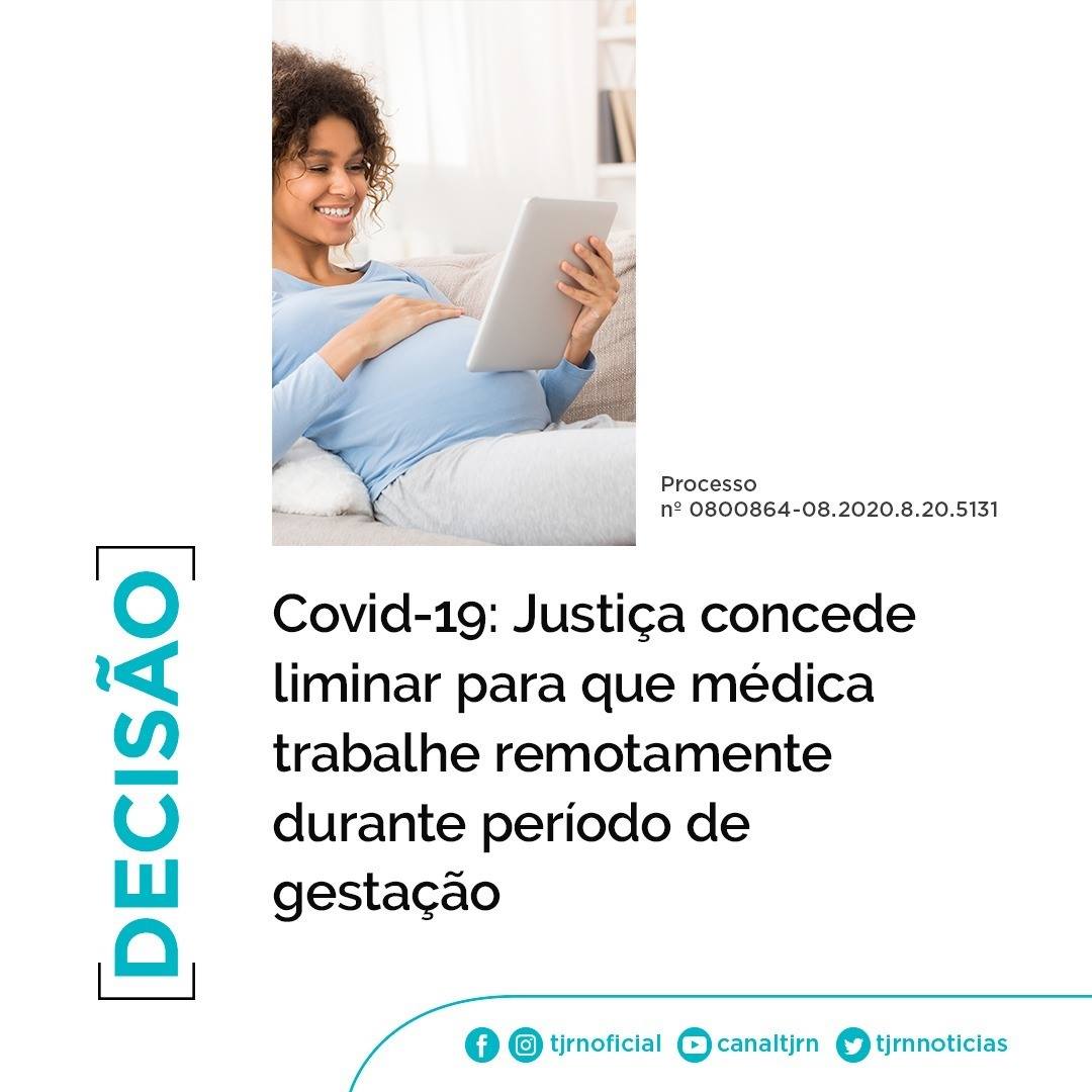 Você está visualizando atualmente Covid-19: Justiça concede liminar para que médica trabalhe remotamente durante período de gestação