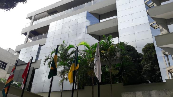 Foto da fachada da sede do Tribunal Regional do Trabalho da 8ª Região (TRT8), em Belém (PA)