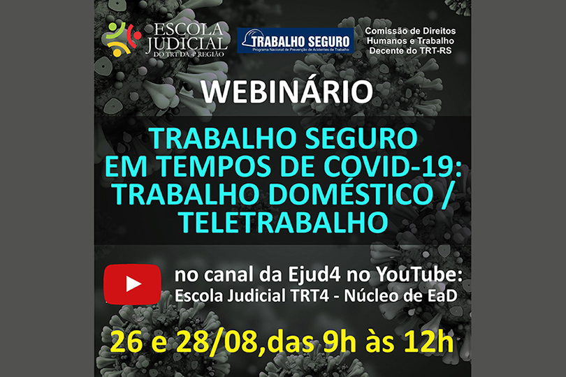 Você está visualizando atualmente Webinário debate trabalho doméstico e teletrabalho em tempos de Covid-19