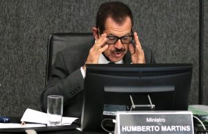 Foto do corregedor nacional de Justiça, ministro Humberto Martins, durante a 56ª Sessão Extraordinária do CNJ, em 25 de agosto de 2020