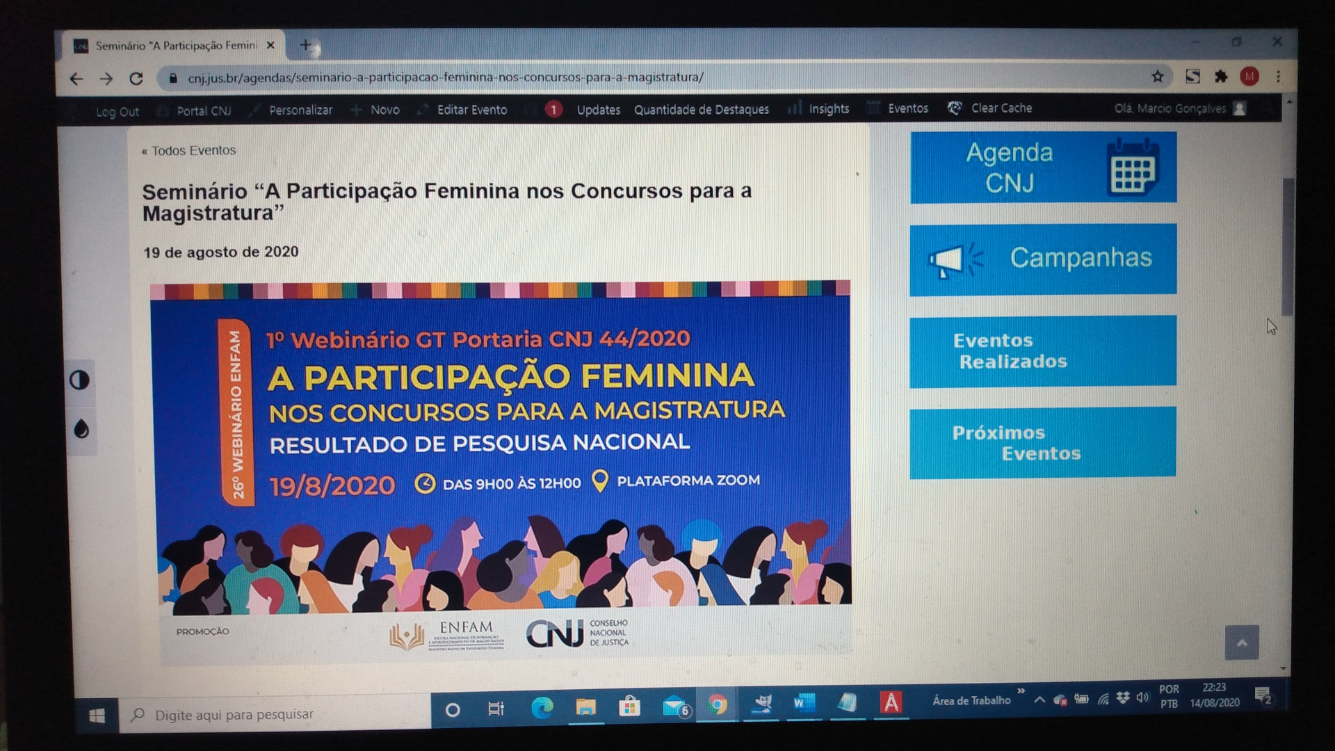 Você está visualizando atualmente Encontro debate participação feminina nos concursos do Judiciário