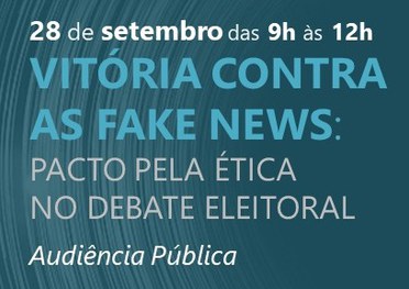 Leia mais sobre o artigo Audiência pública une candidatos a prefeito de Vitória (ES) para combater fake news
