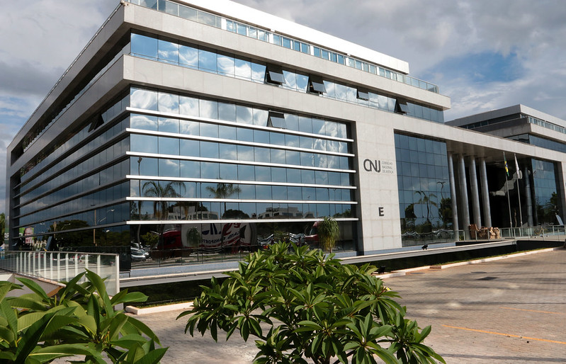 Foto da fachada da sede do CNJ, em Brasília (DF)