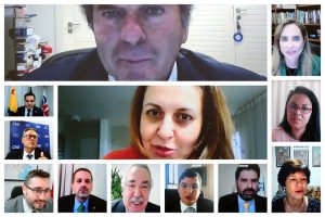 Fotomontagem com os participantes da 318ª Sessão Ordinária do CNJ, por videoconferência, em 22 de setembro de 2020