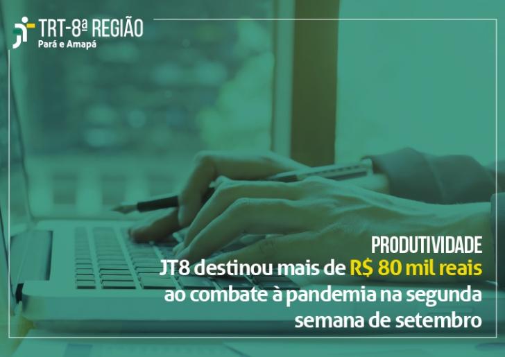 Você está visualizando atualmente Justiça do Trabalho da 8ª Região destina mais de R$ 80 mil para combate à pandemia