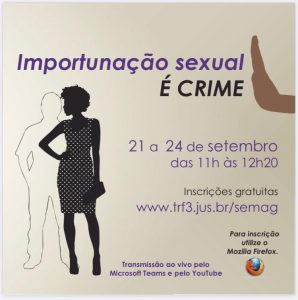 Read more about the article Justiça Federal da 3ª Região lança plataforma sobre importunação sexual