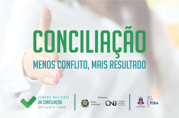 Você está visualizando atualmente Inscrições para Semana de Conciliação vão até 19/10 no Tribunal de Justiça da Bahia