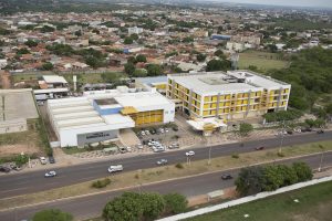 Vista aérea da sede do Tribunal Regional Eleitoral de Mato Grosso (TRE-MT).