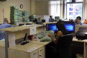 Foto da força-tarefa em 2019, que também contou com apoio do CNJ, para implantação do Sistema Eletrônico de Execução Unificada (SEEU) no Tribunal de Justiça do Distrito Federal e dos Territórios (TJDFT).