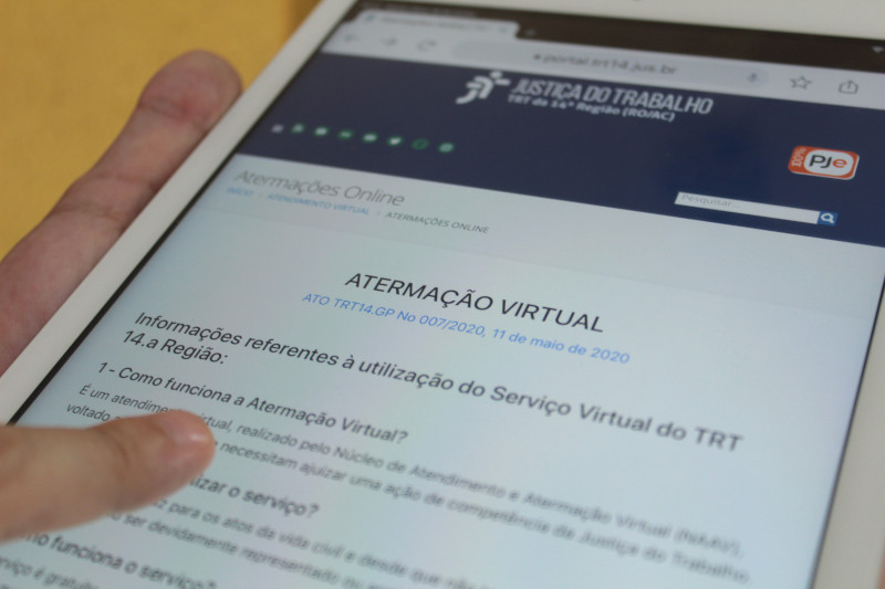 Você está visualizando atualmente Atendimento digital da Justiça do Trabalho da 14ª Região inspira Balcão Virtual