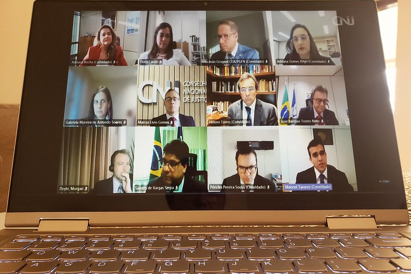 Reunião do Comitê de Apoio Técnico à realização do Diagnóstico do Contencioso Tributário, em 2 de março de 2021, por videoconferência.