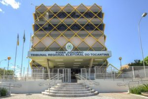 Foto da fachada da sede do Tribunal Regional Eleitoral de Tocantins (TRE-TO), em Palmas (TO)