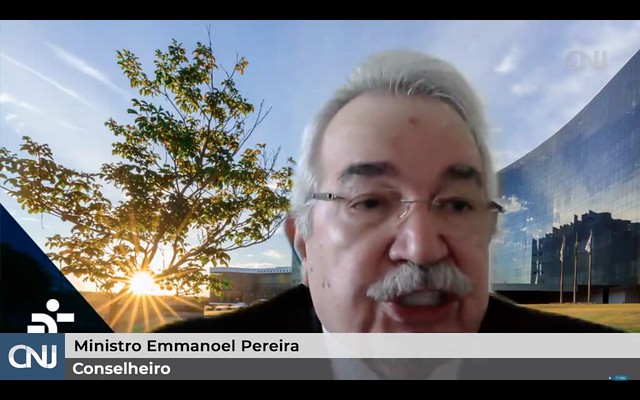 Webinário Justiça, Tecnologia e Eficiência, ministro Emmanoel Pereira presidente da Comissão Permanente de Eficiência Operacional, Infraestrutura e Gestão de Pessoas do CNJ - Fotos: G.Dettmar/Ag.CNJ