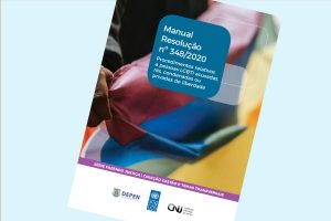 Capa Manual Resolução n. 348/2020 - Procedimentos relativos a pessoas LGBTI acusadas, rés, condenadas ou privadas de liberdade