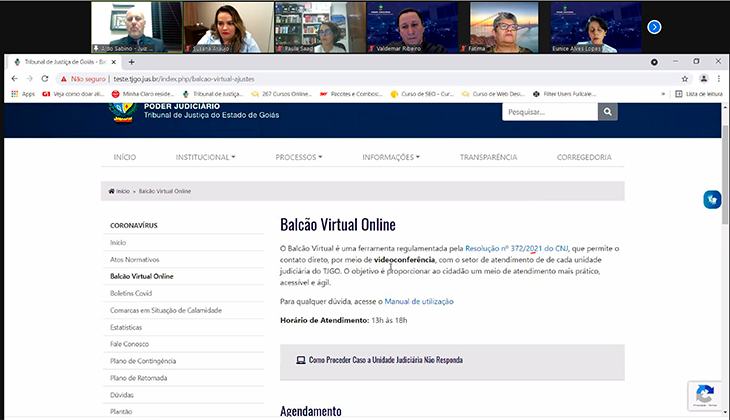 Você está visualizando atualmente GO: Judiciário amplia Balcão Virtual para todo o estado a partir de 23 de agosto
