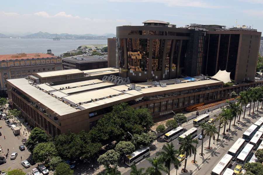 Vista geral aérea do Tribunal de Justiça do Rio de Janeiro (TJRJ), na região central do Rio de Janeiro (RJ)