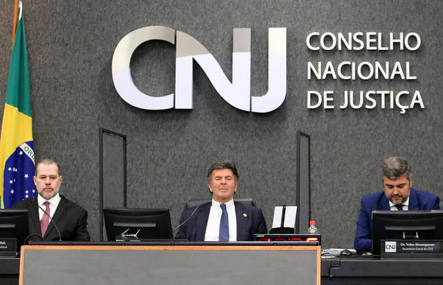 Homenagem do Comitê Gestor da Justiça Restaurativa aos ministros Luiz Fux e Dias - Foto: Gil Ferreira/Agência CNJ