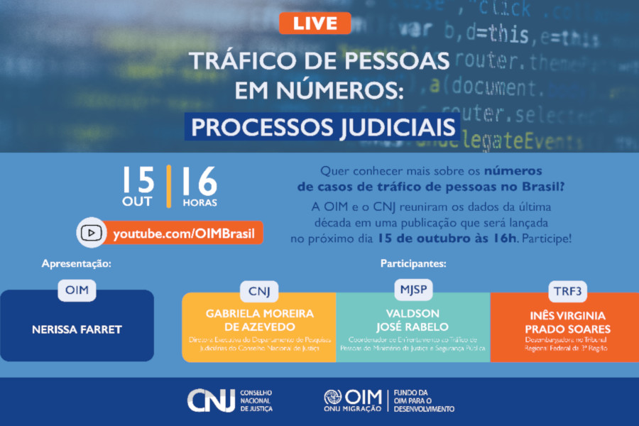 Você está visualizando atualmente CNJ e OIM lançam publicação sobre processos de tráfico de pessoas