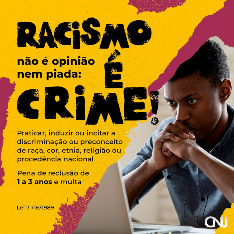 Racismo é crime!