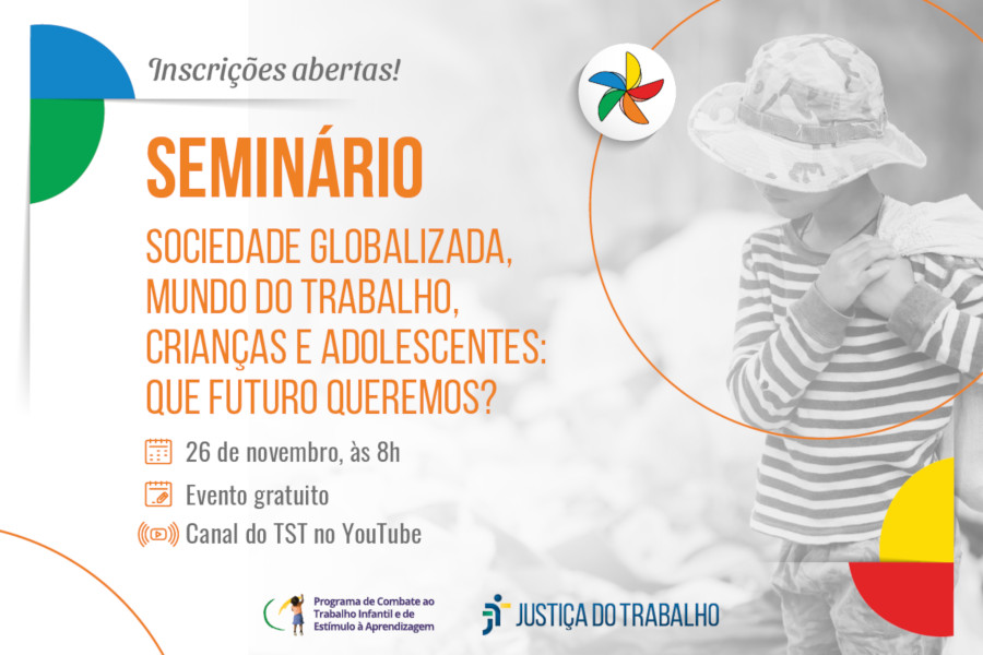 Leia mais sobre o artigo Seminário sobre trabalho infantil recebe inscrições até quinta (25/11)