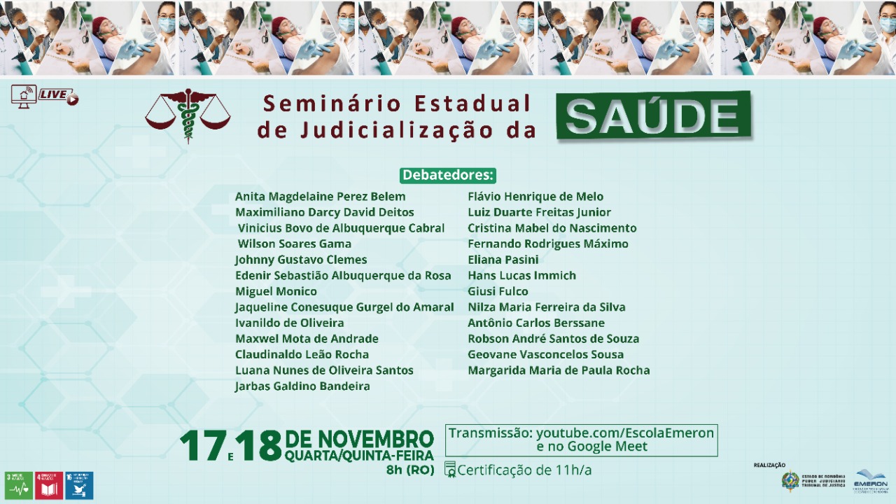 Você está visualizando atualmente TJRO e Emeron promovem II Seminário Estadual de Judicialização da Saúde