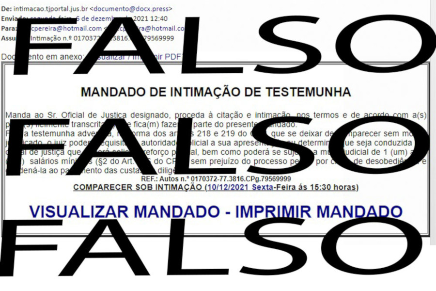 Você está visualizando atualmente Judiciário mineiro alerta sobre tentativas de golpe com mandados falsos