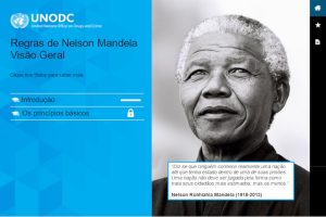 Imagem mostra tela de curso. Em destaque, tem uma foto de Nelson Mandela e a frase dele: "Diz-se que ninguém reconhece realmente uma nação até que tenha estado dentro de uma de suas prisões. Uma nação não deve ser julgada pela forma como trata os seus cidadãos mais estimados, mas os menos".