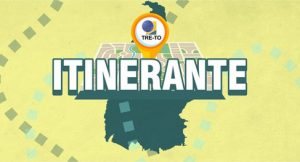 Logomarca do programa Justiça Itinerante do TRE-TO.