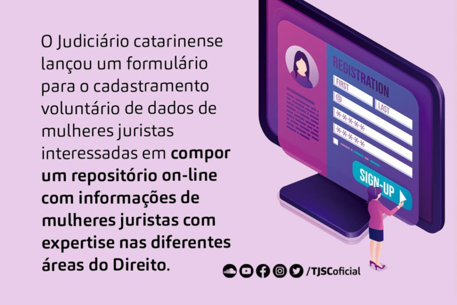 Você está visualizando atualmente No Dia da Mulher, SC lança cadastro on-line de mulheres juristas