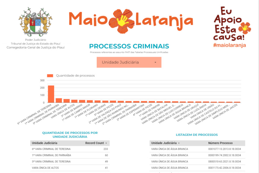 Você está visualizando atualmente Painel dá transparência a processos sobre violência contra crianças no Piauí