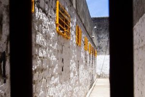 Foto mostra detalhe de presídio no Ceará