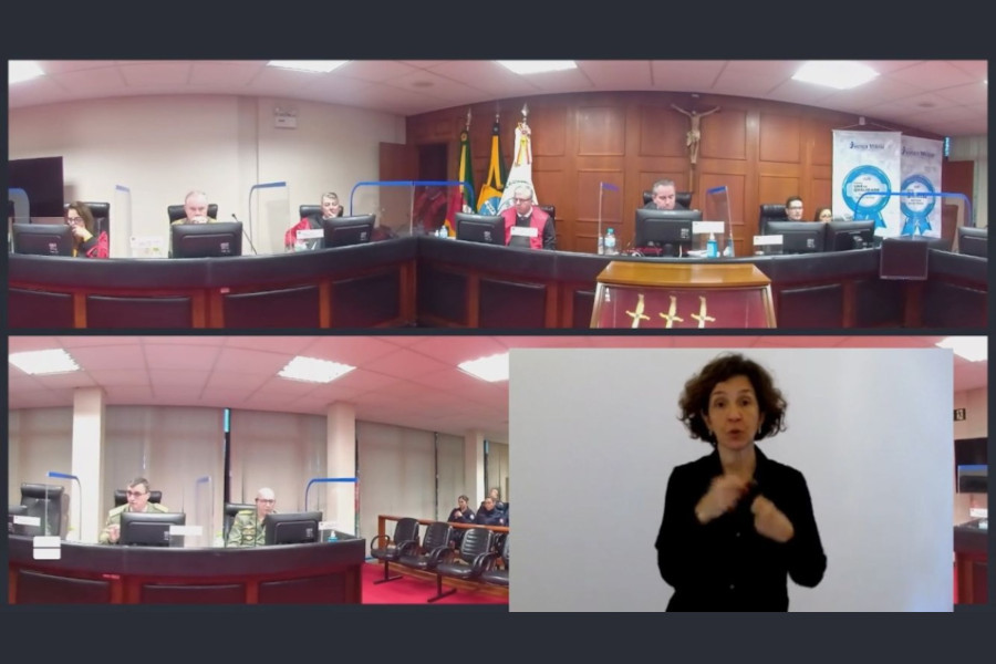 Tribunal militar do RS adota Libras em todas as sessões de julgamento