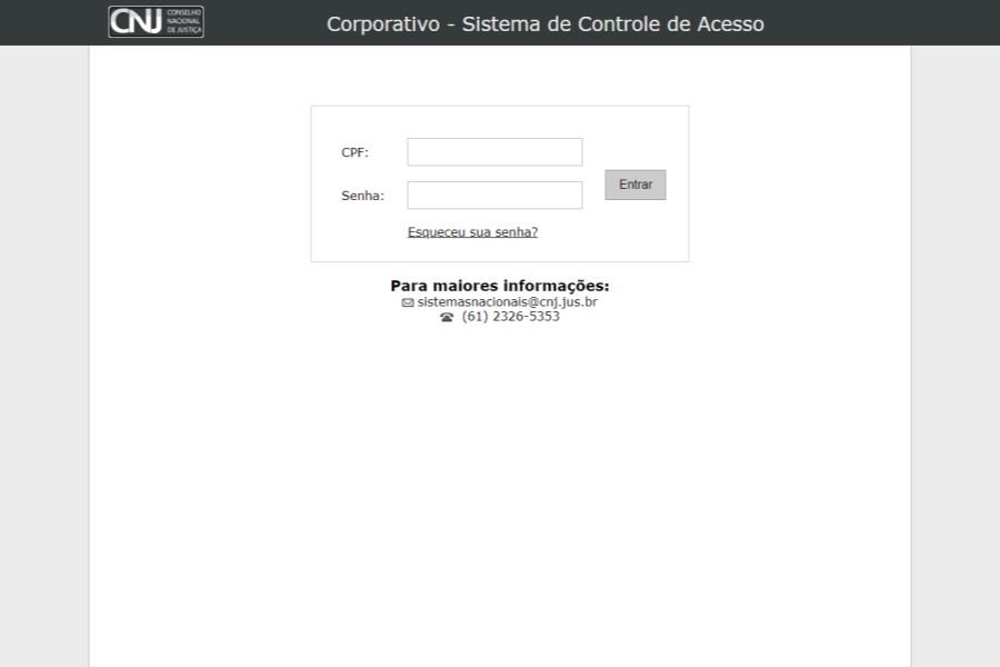 Você está visualizando atualmente Acesso a sistemas do CNJ pode ser recuperado pelos próprios usuários