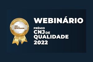 Banner de divulgação do evento. Fundo azul escuro, com o título do evento em branco e, à esquerda do título, selo do prêmio na cor dourada.