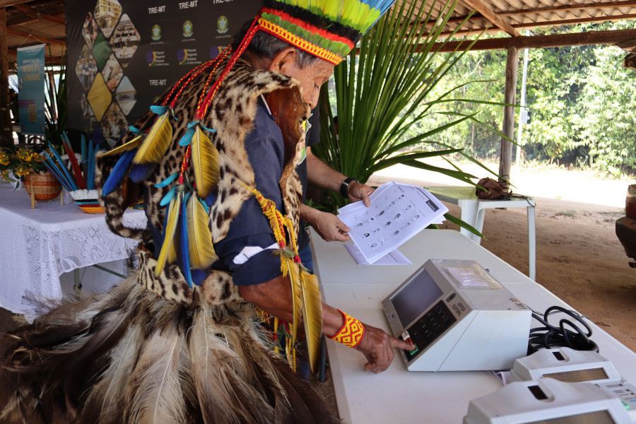 You are currently viewing Projeto multilíngue leva cidadania e democracia à aldeia indígena em MT