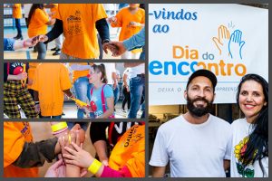 Fotomontagem com diversos momentos do evento.