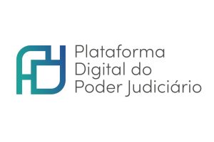 Logomarca da Plataforma Digital do Poder Judiciário.