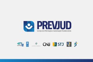 Logomarca do Prevjud - Serviço de Informação e Automação Previdenciária.