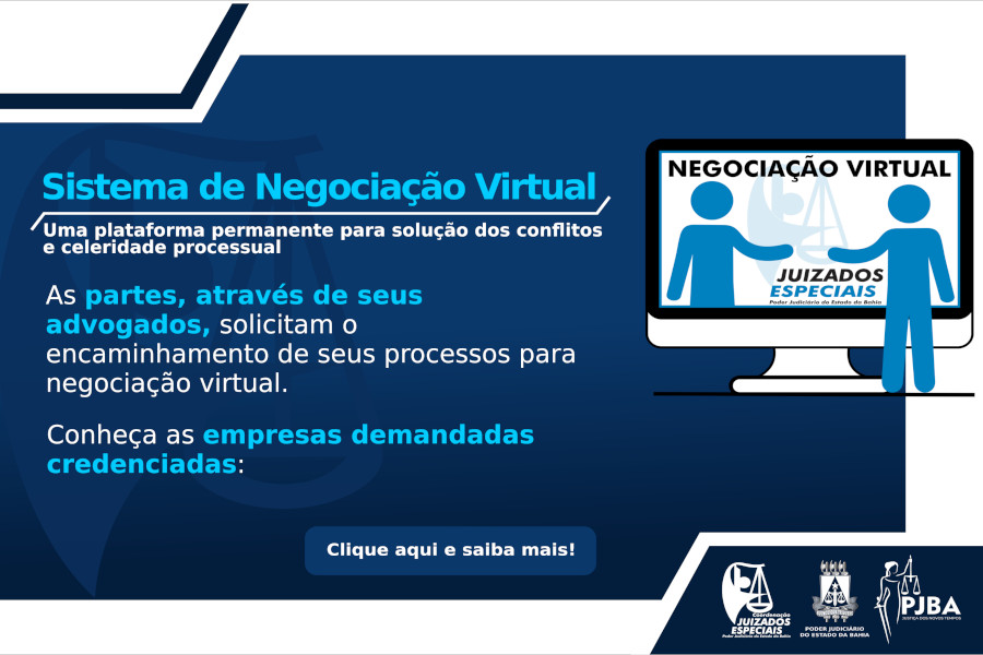 Você está visualizando atualmente Sistema de negociação virtual acelera acordos no Judiciário da Bahia