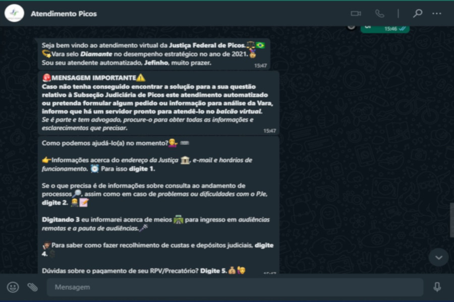 Você está visualizando atualmente Robô Jefinho muda rotina de usuários e servidores da Justiça Federal no Piauí