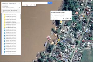 Imagem de tela do Visão Plena aplicado no Google Maps.