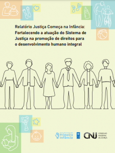 capa em jpg do relatório Justiça Começa na Infância