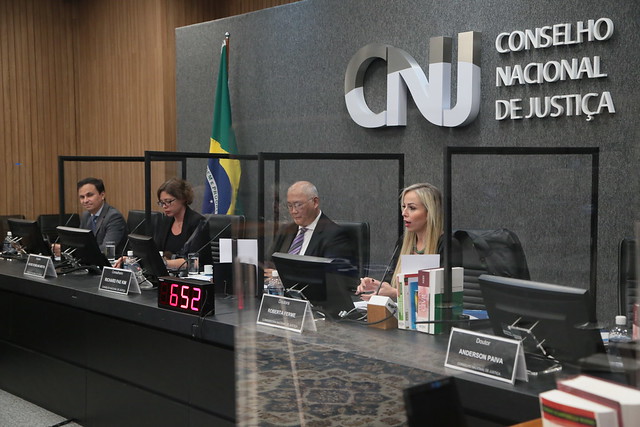 Foto mostra momento do evento no Plenário do CNJ.