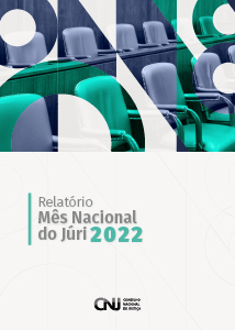 identidade visual do relatório mês nacional do juri 2022 em formato 214x300 pixels