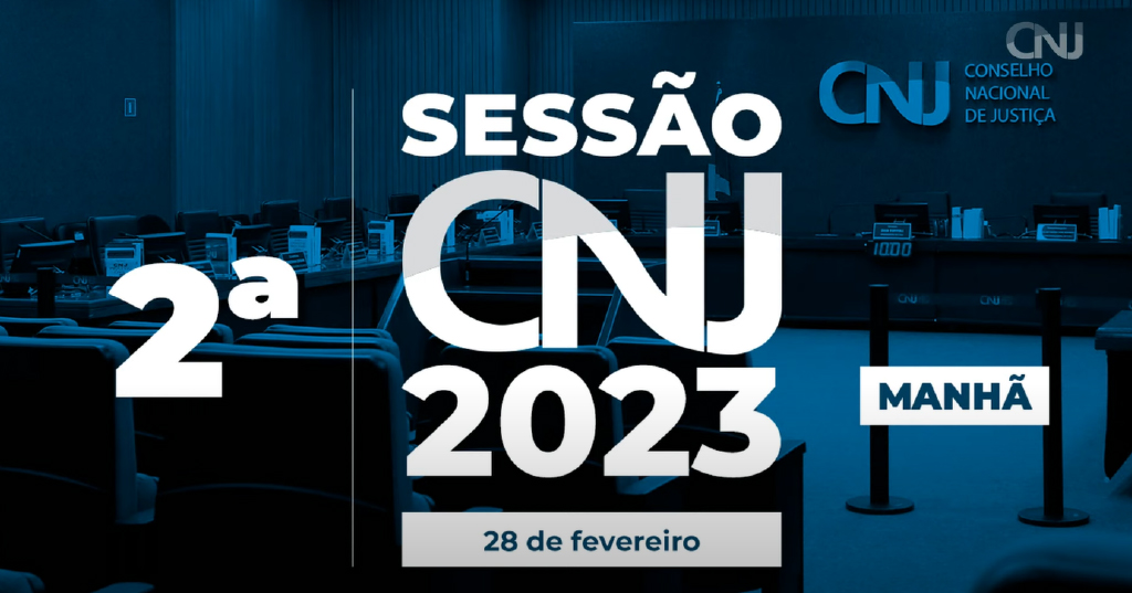 identidade visual da 2ª sessão ordinária do CNJ de 2023