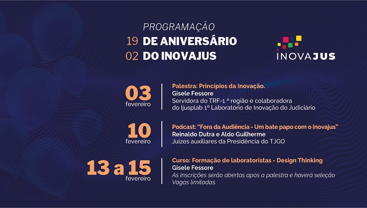 Você está visualizando atualmente Tribunal goiano comemora três anos do Laboratório de Inovação com série de eventos