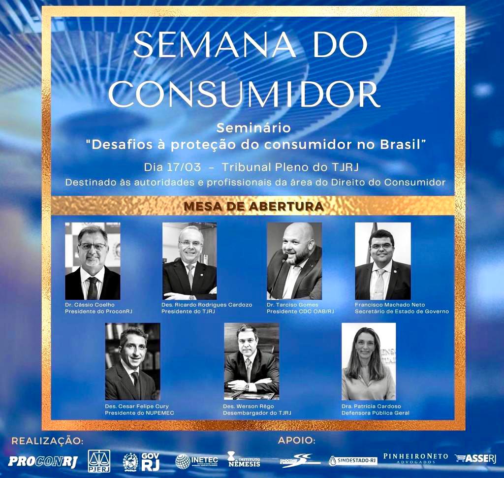Você está visualizando atualmente Tribunal do Rio promove seminário sobre o Dia mundial do Consumidor